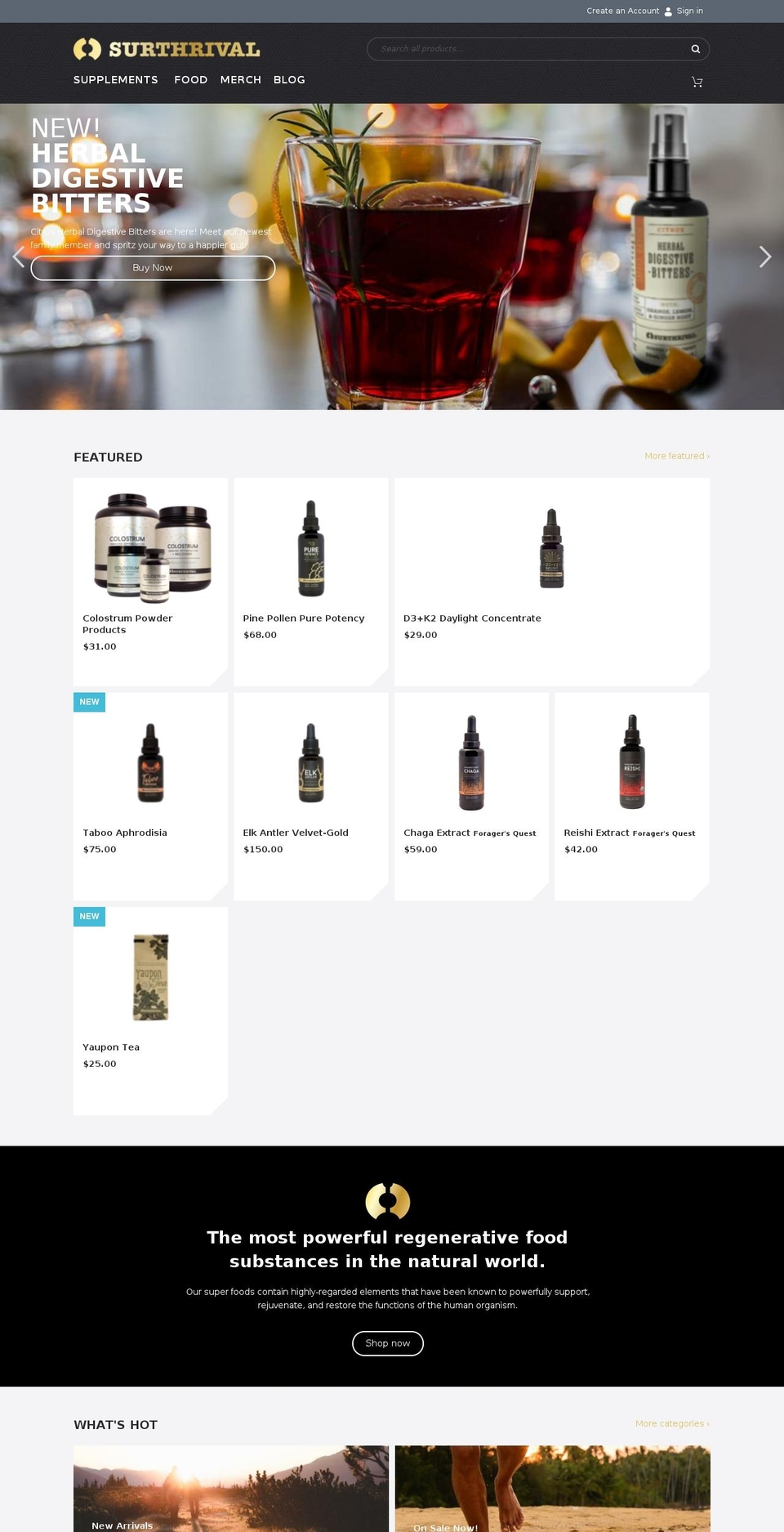 surthrivalculture.mobi shopify website screenshot