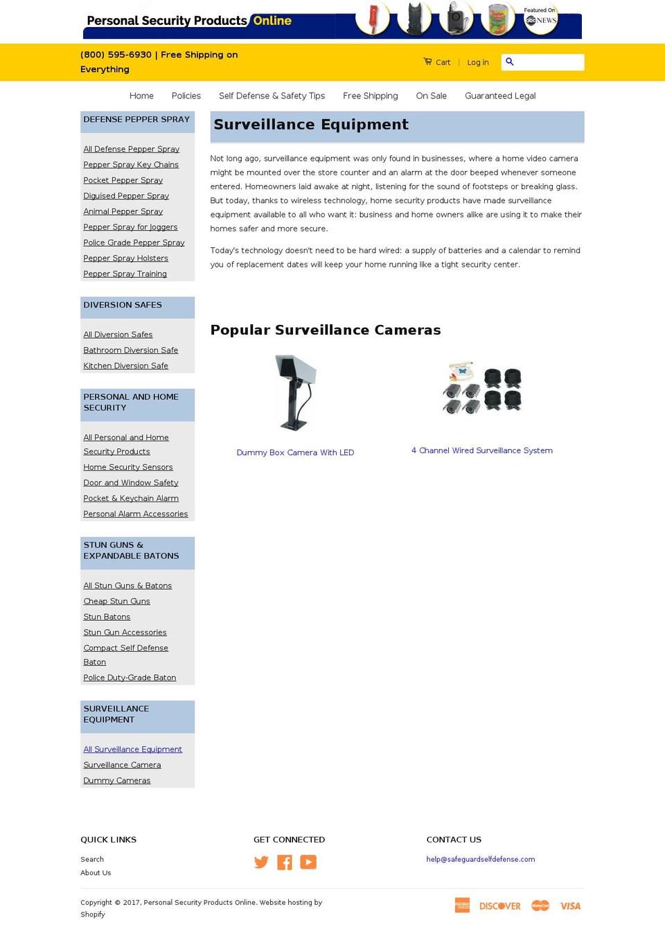 pspo-classic-modified Shopify theme site example surveillancesystemsonline.com