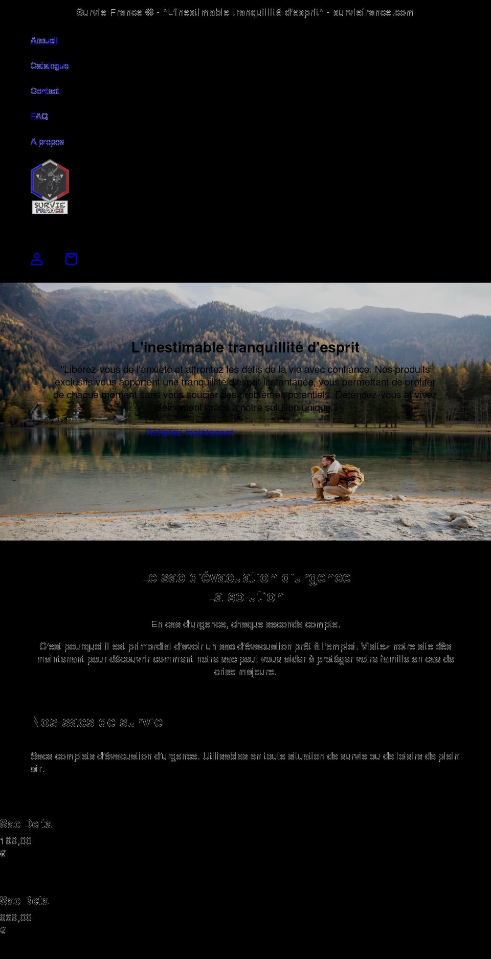 surviefrance.com shopify website screenshot