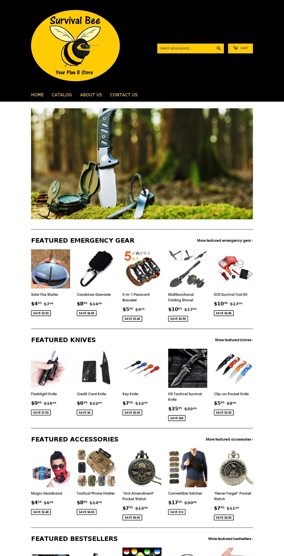 survival-bee.com — Shopify storefront screenshot