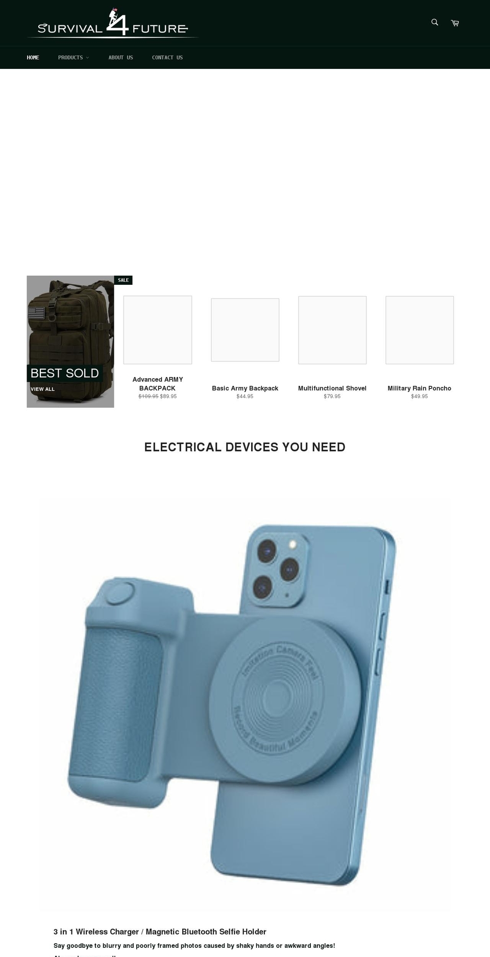 survival4future.com shopify website screenshot