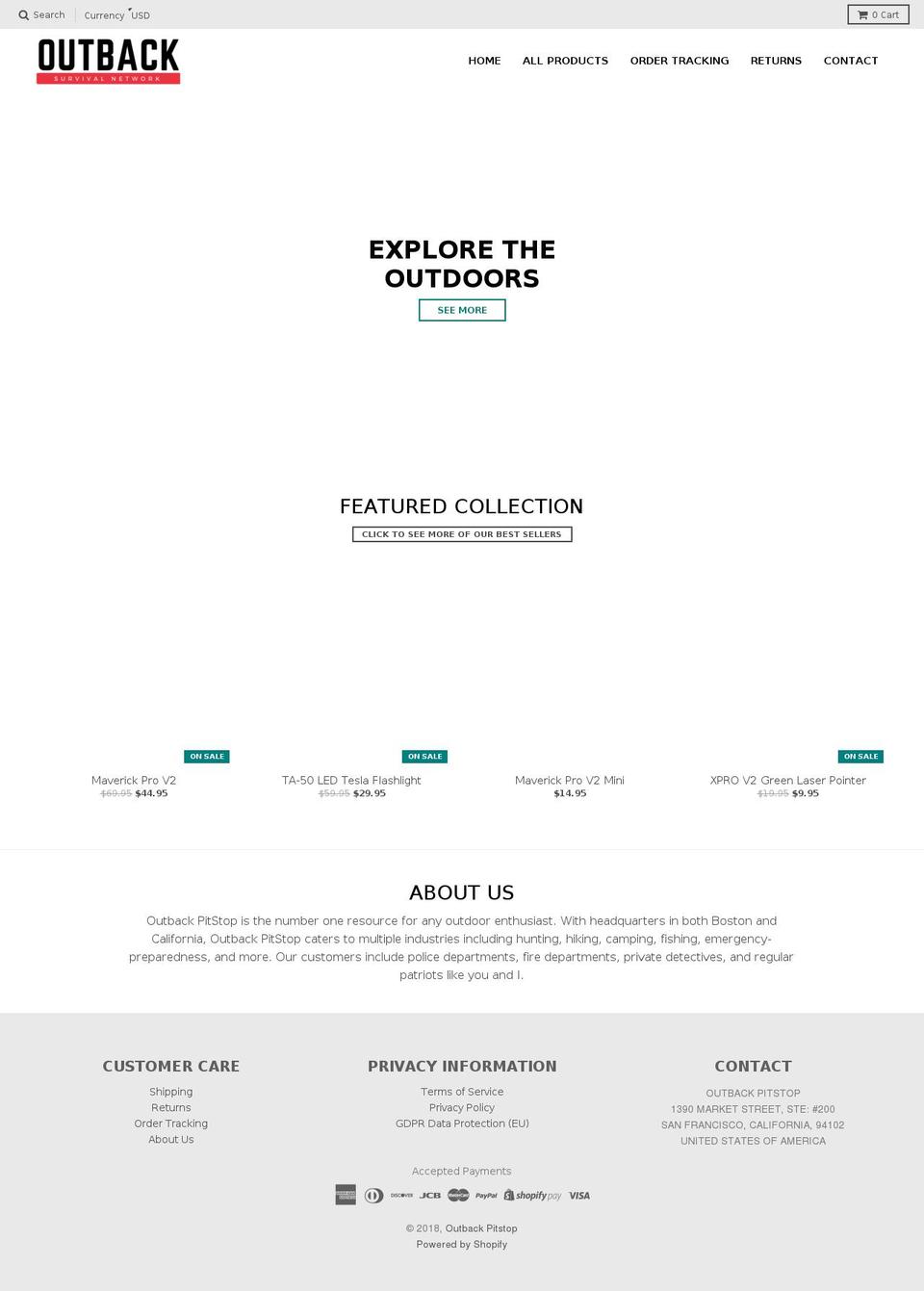survivalchief.com — Shopify storefront screenshot
