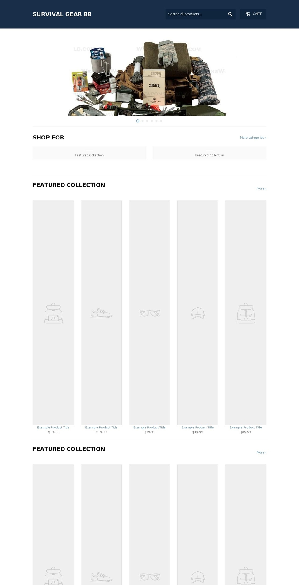survivalgear88.com — Shopify storefront screenshot
