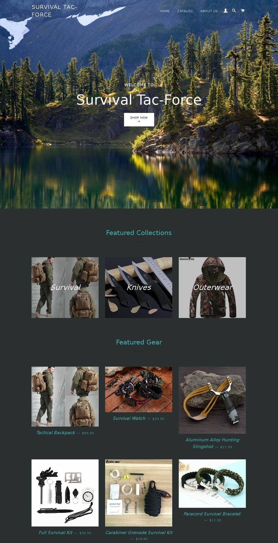 survivaltacforce.com shopify website screenshot