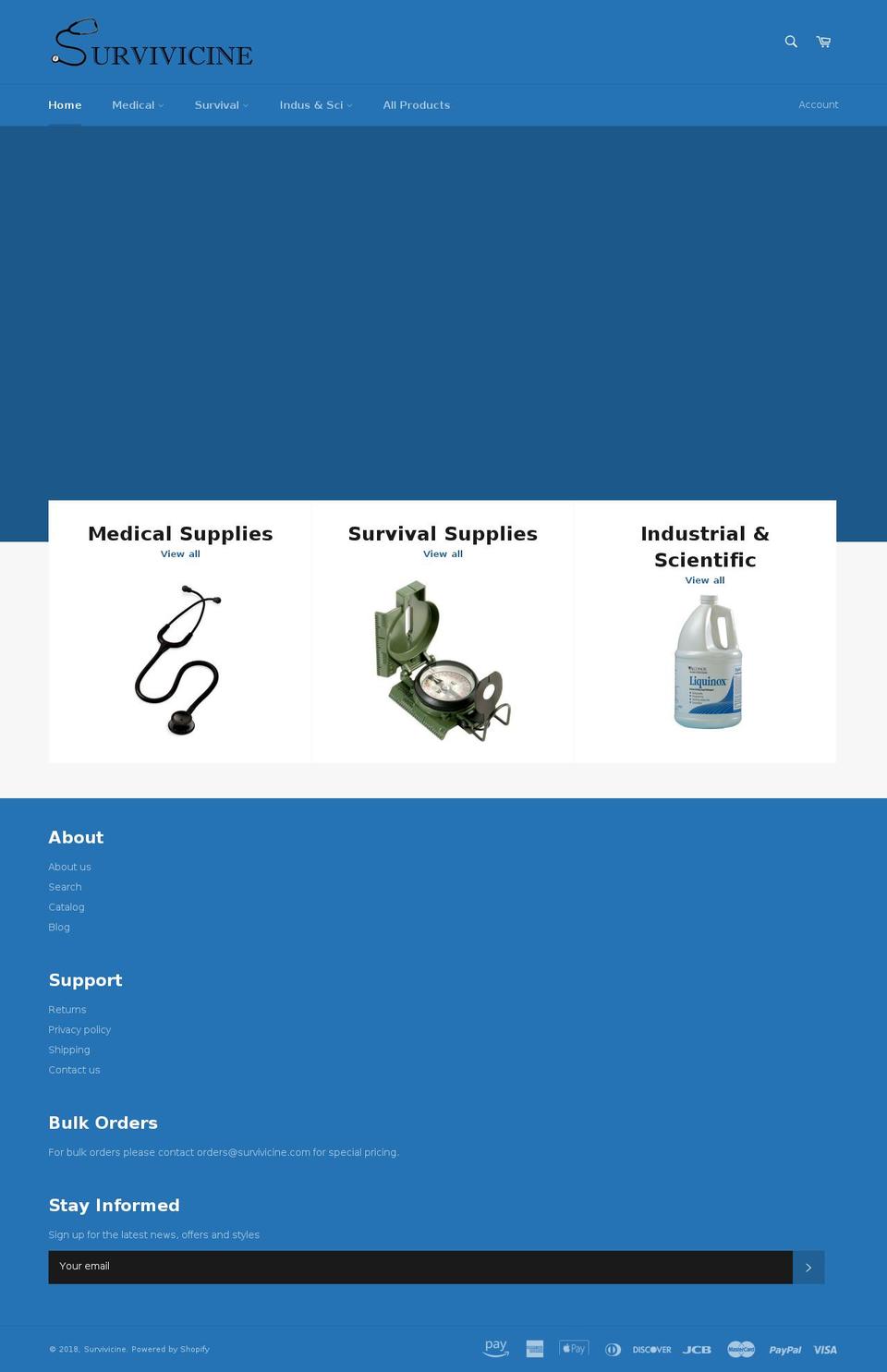 survivicine.com — Shopify storefront screenshot