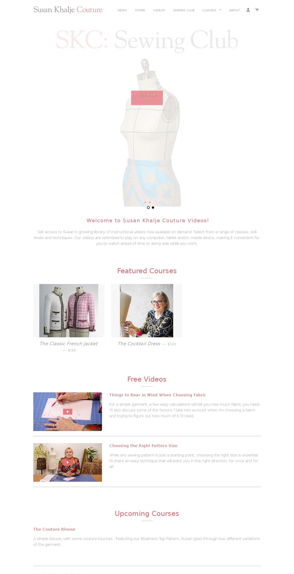 susankhalje.com shopify website screenshot