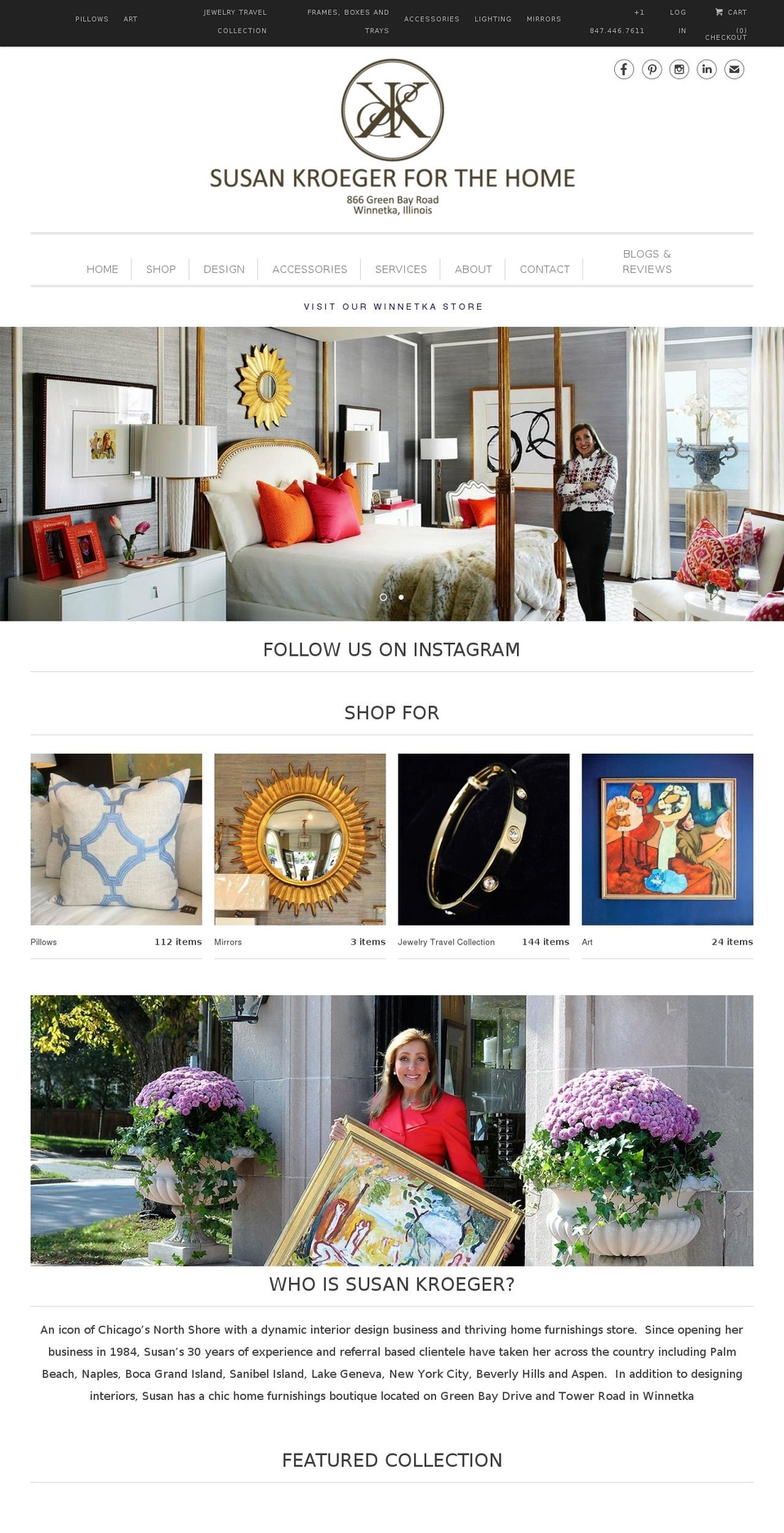susankroeger.com shopify website screenshot