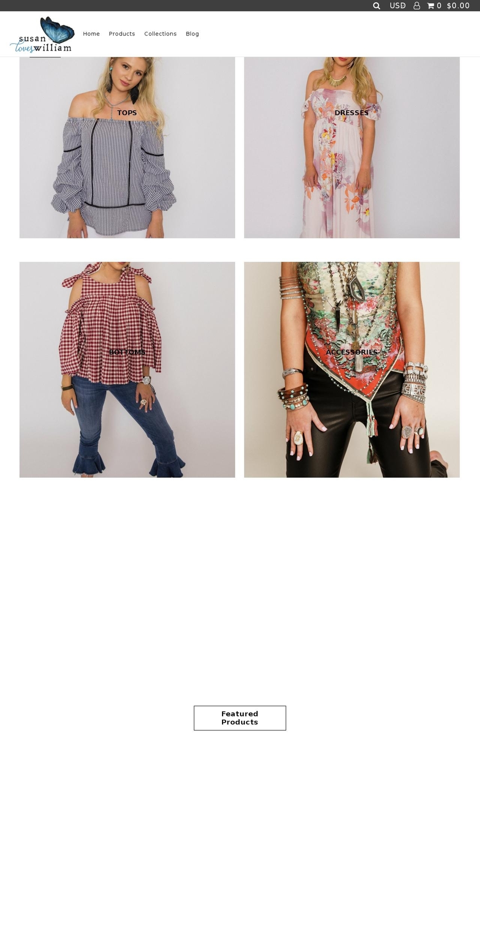susanloveswilliam.com shopify website screenshot