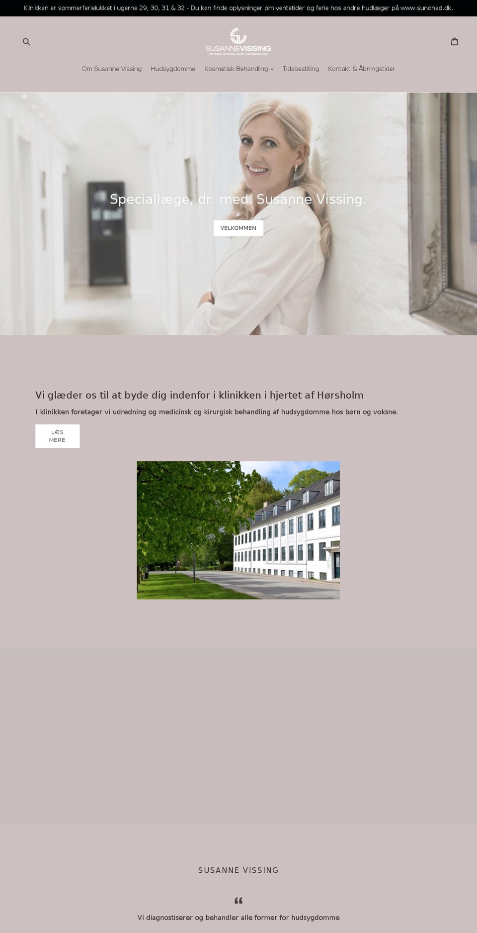 susannevissing.dk shopify website screenshot