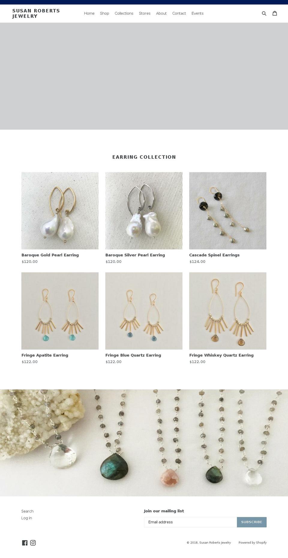 susanrobertsdesigns.com — Shopify storefront screenshot