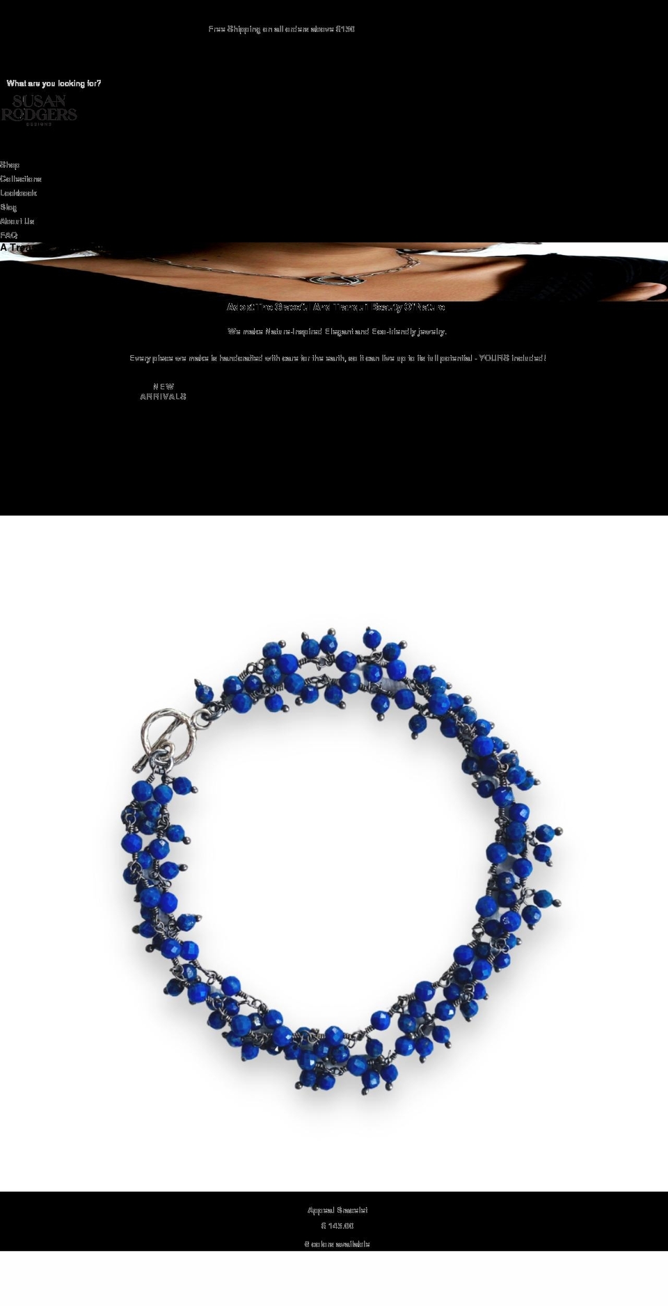 susanrodgersdesigns.com shopify website screenshot