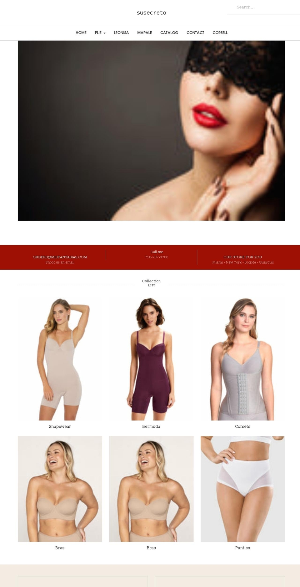 susecreto.com shopify website screenshot
