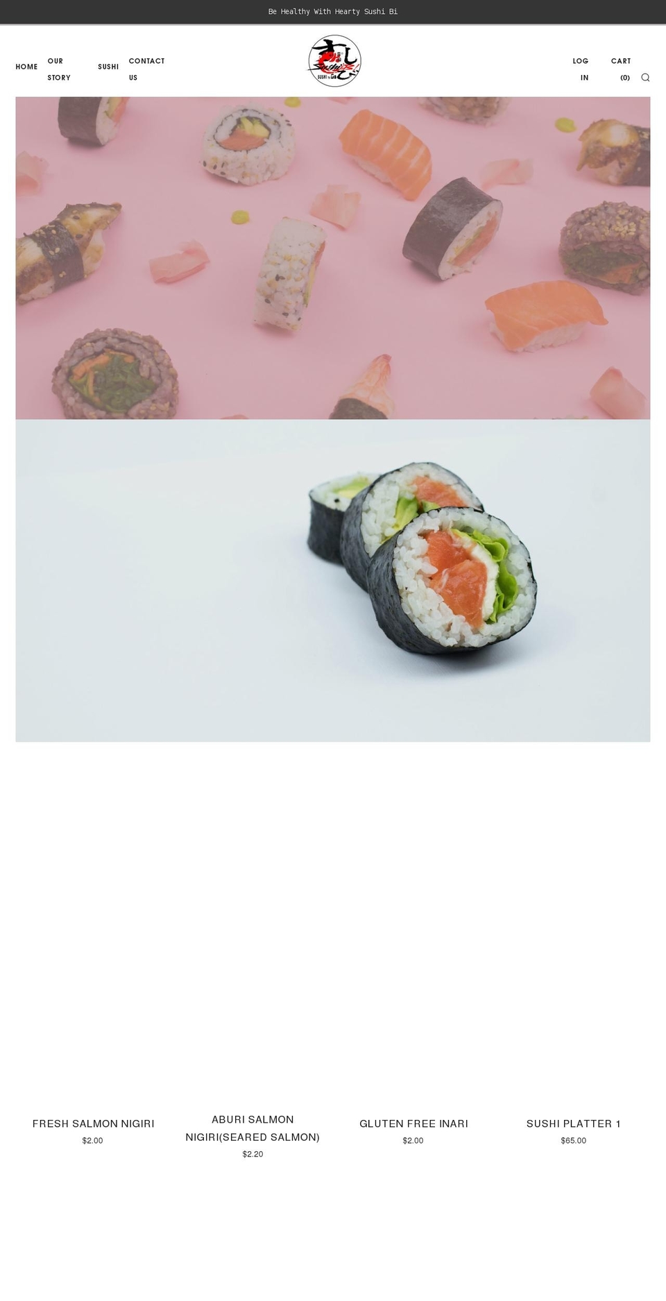 sushibi.co.nz shopify website screenshot