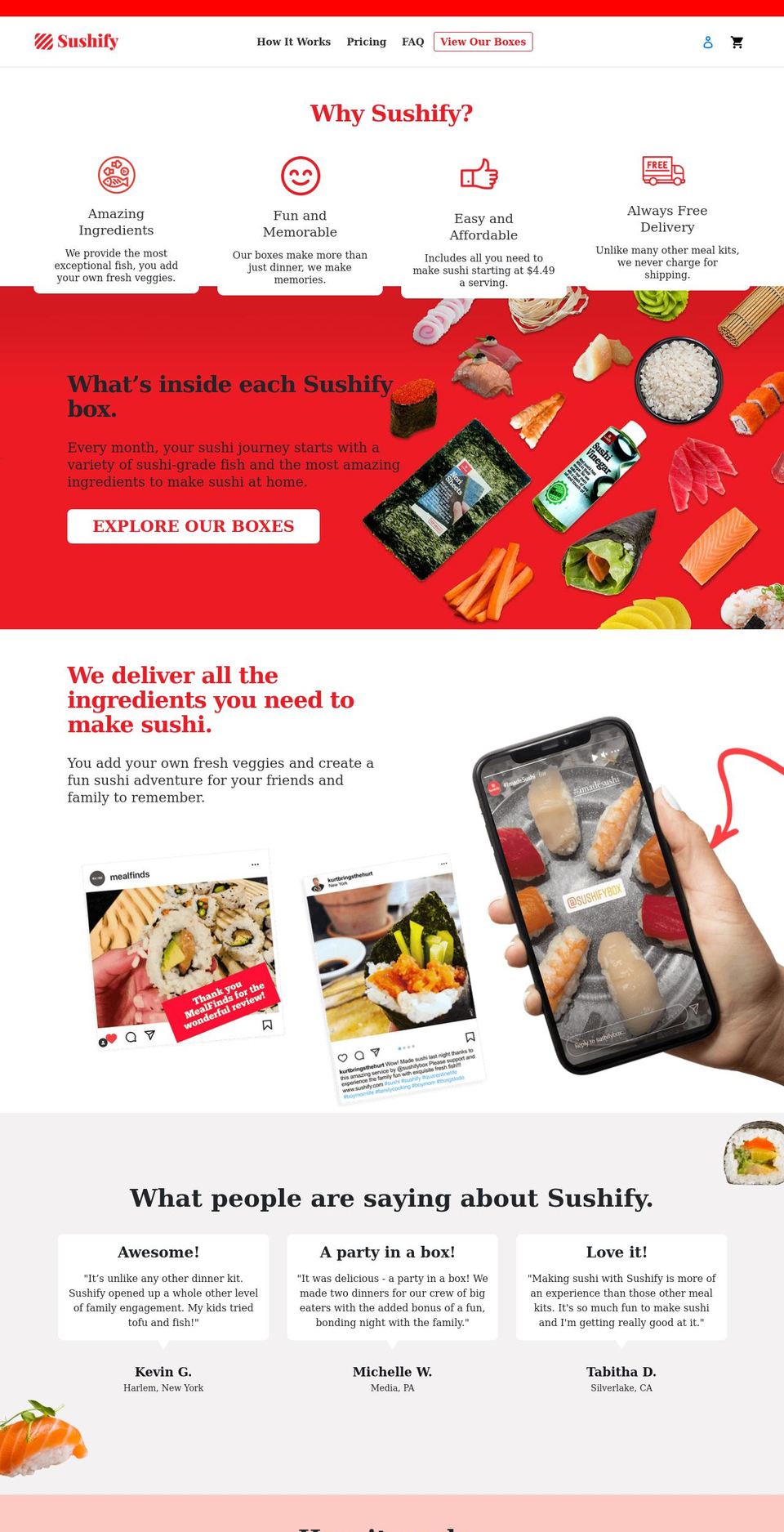 sushify.com shopify website screenshot