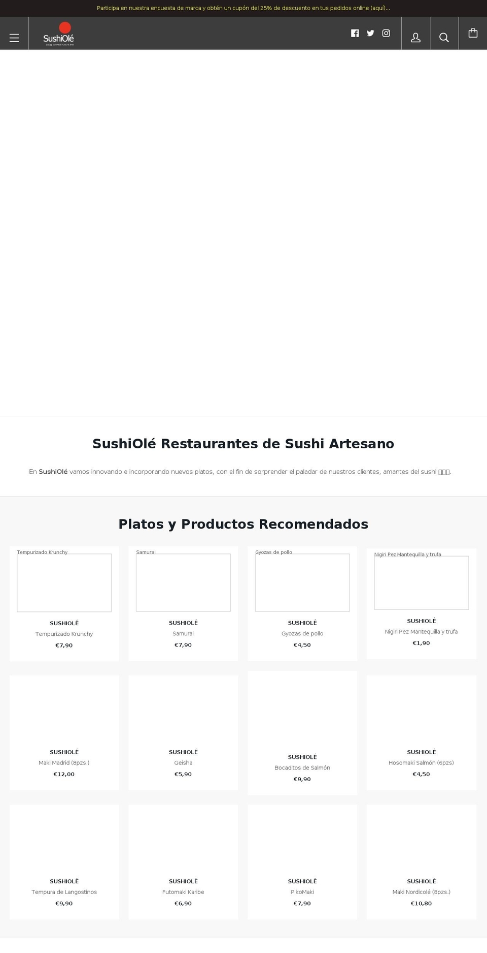 sushiole.net shopify website screenshot