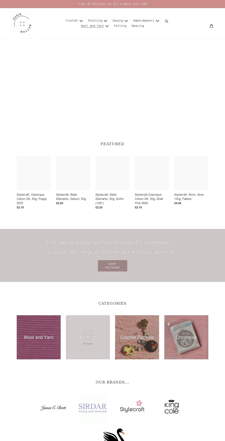 susiebutton.com shopify website screenshot