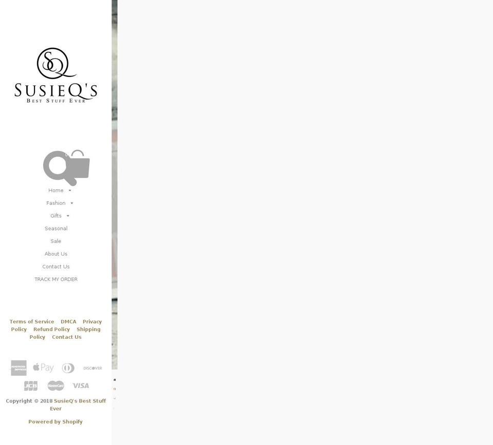 susieqsbeststuffever.com — Shopify storefront screenshot