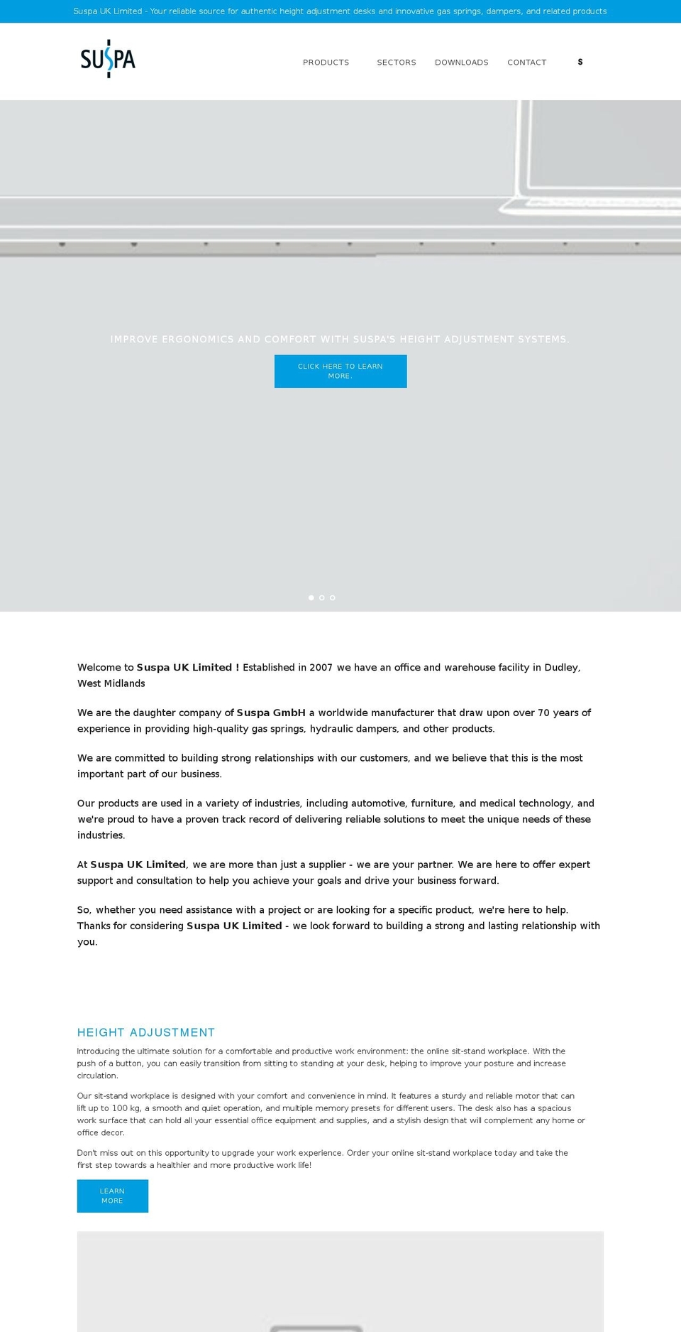 suspa.co.uk shopify website screenshot