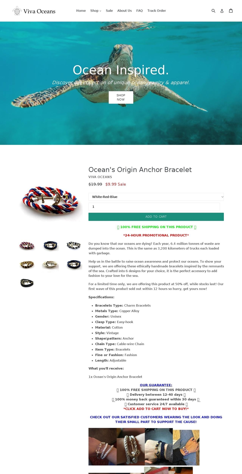 sustain-our-oceans.myshopify.com shopify website screenshot