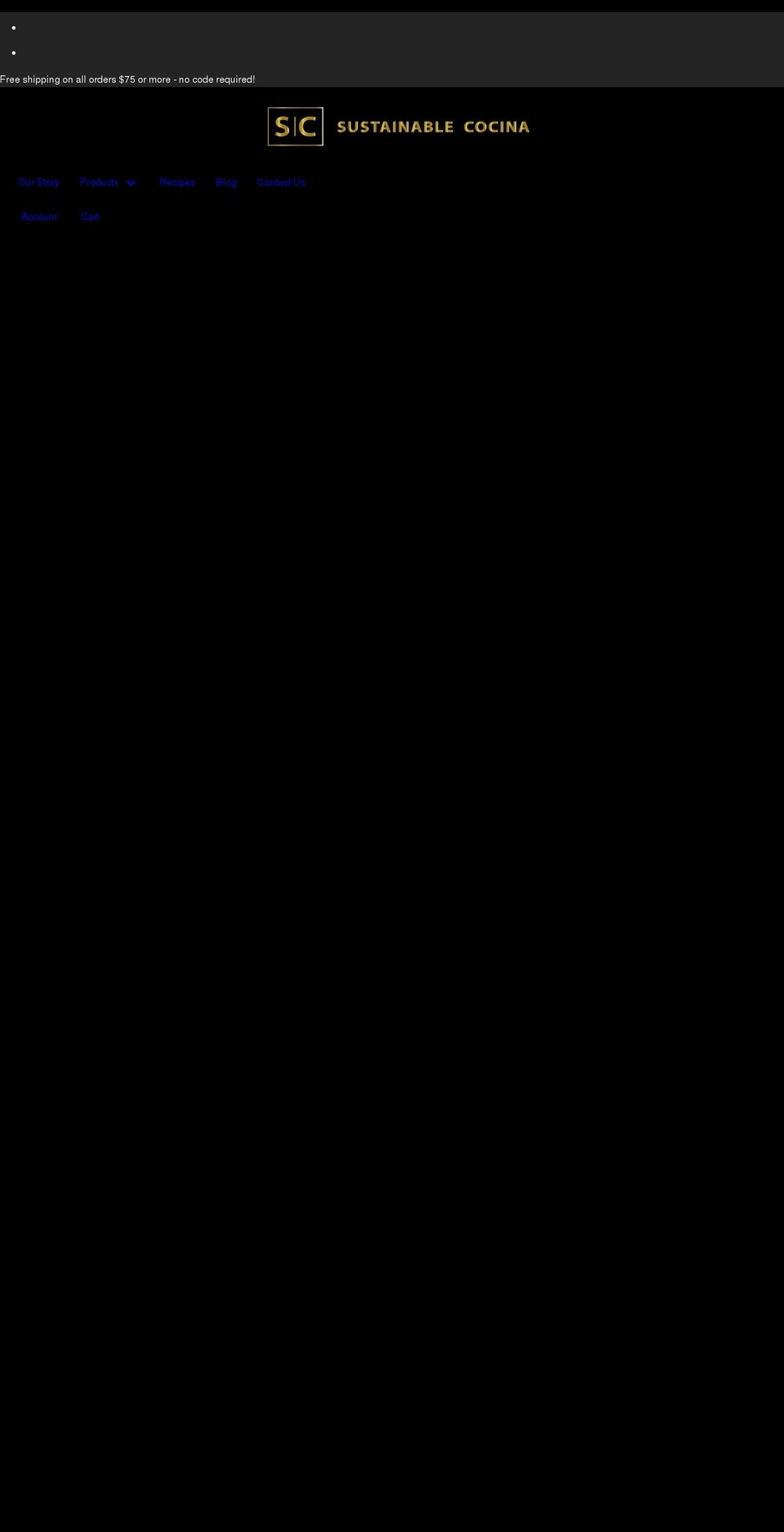 sustainablecocina.com shopify website screenshot