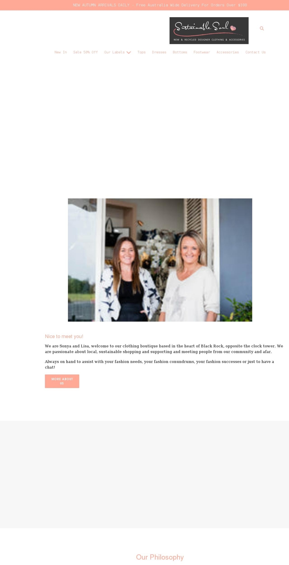 sustainablesoul.com.au shopify website screenshot