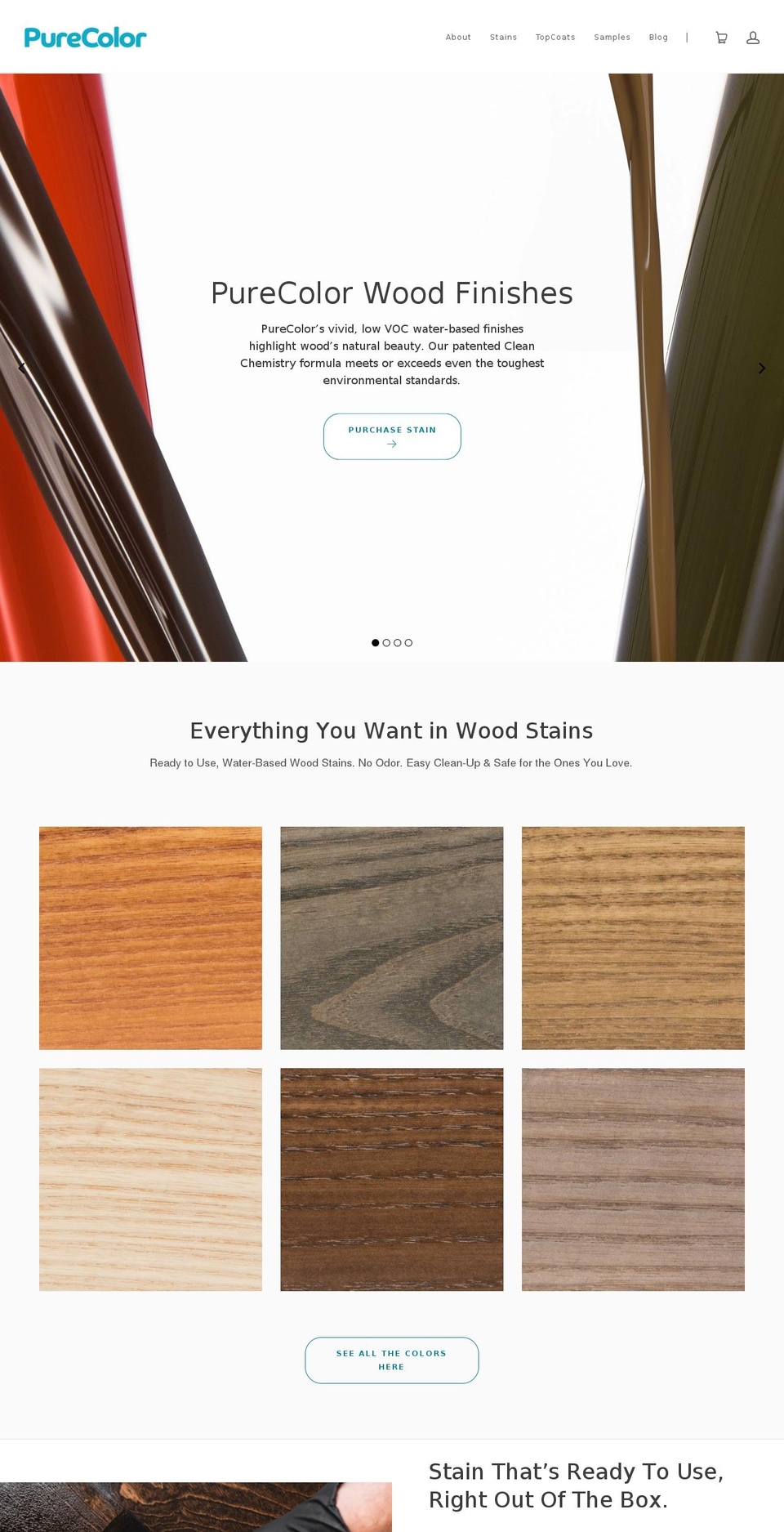 sustainablestain.org shopify website screenshot