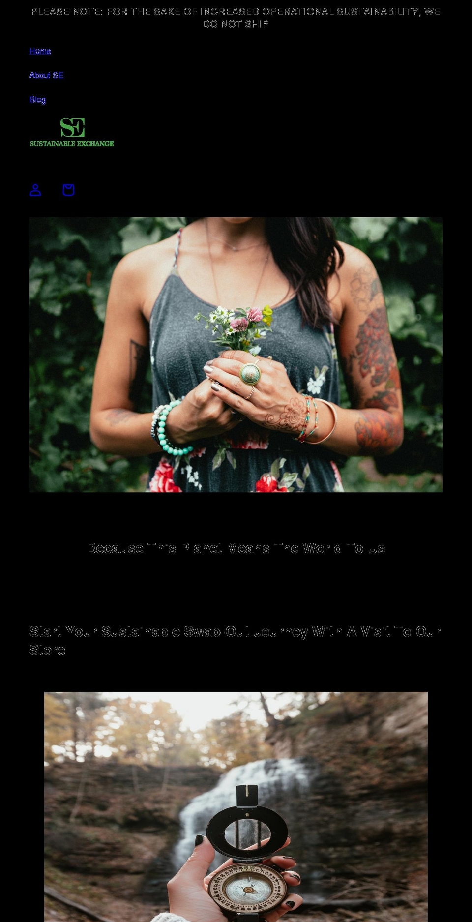 sustainablexchange.com shopify website screenshot