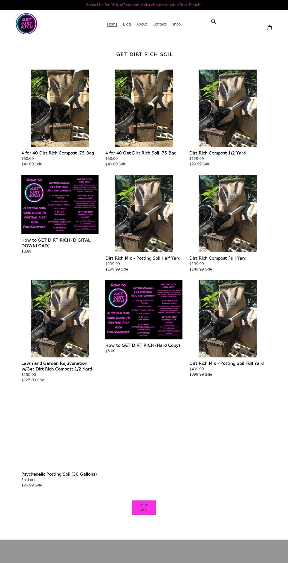 sustainablygrow.com shopify website screenshot