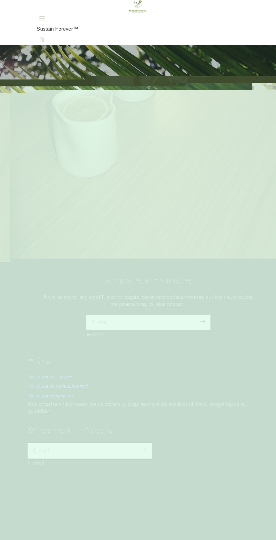 sustainforever.com shopify website screenshot