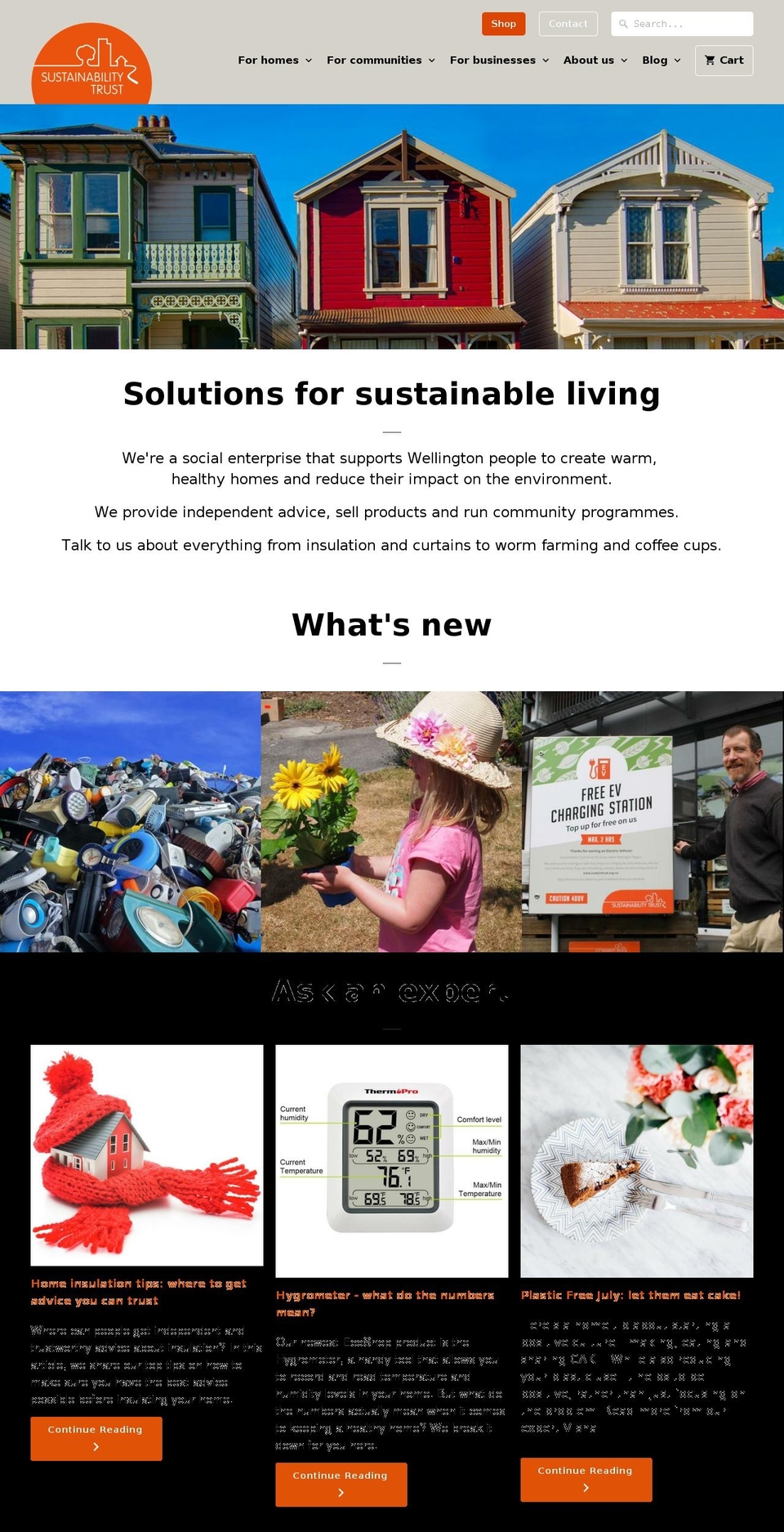 sustaintrust.org.nz shopify website screenshot