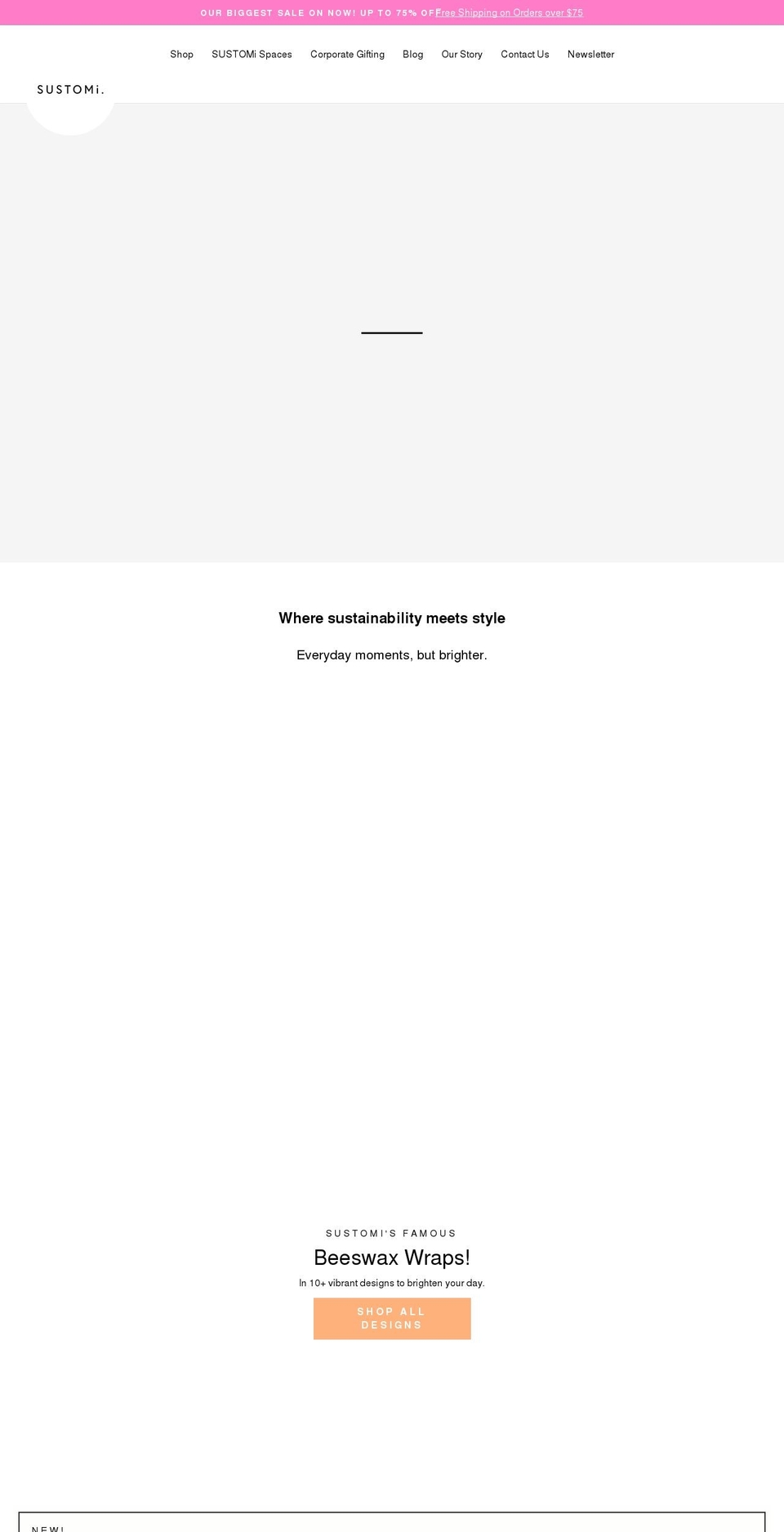 sustomi.com.au shopify website screenshot