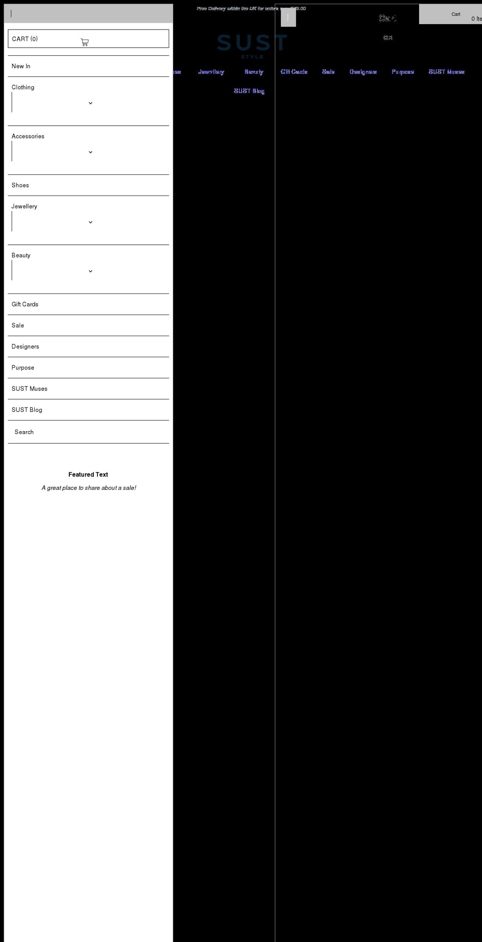 suststyle.com shopify website screenshot