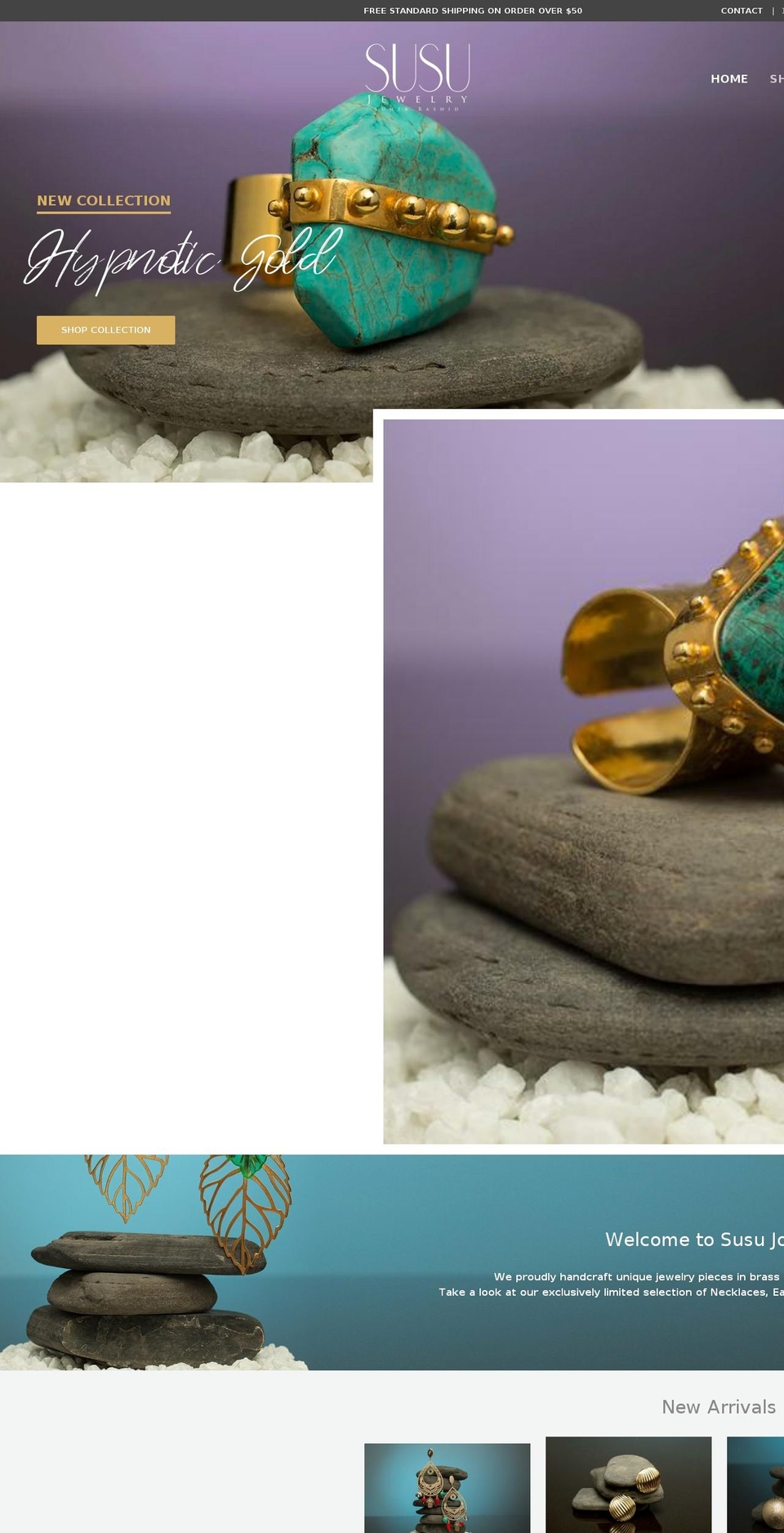 FALL COLLECTION Shopify theme site example susujoyeria.com