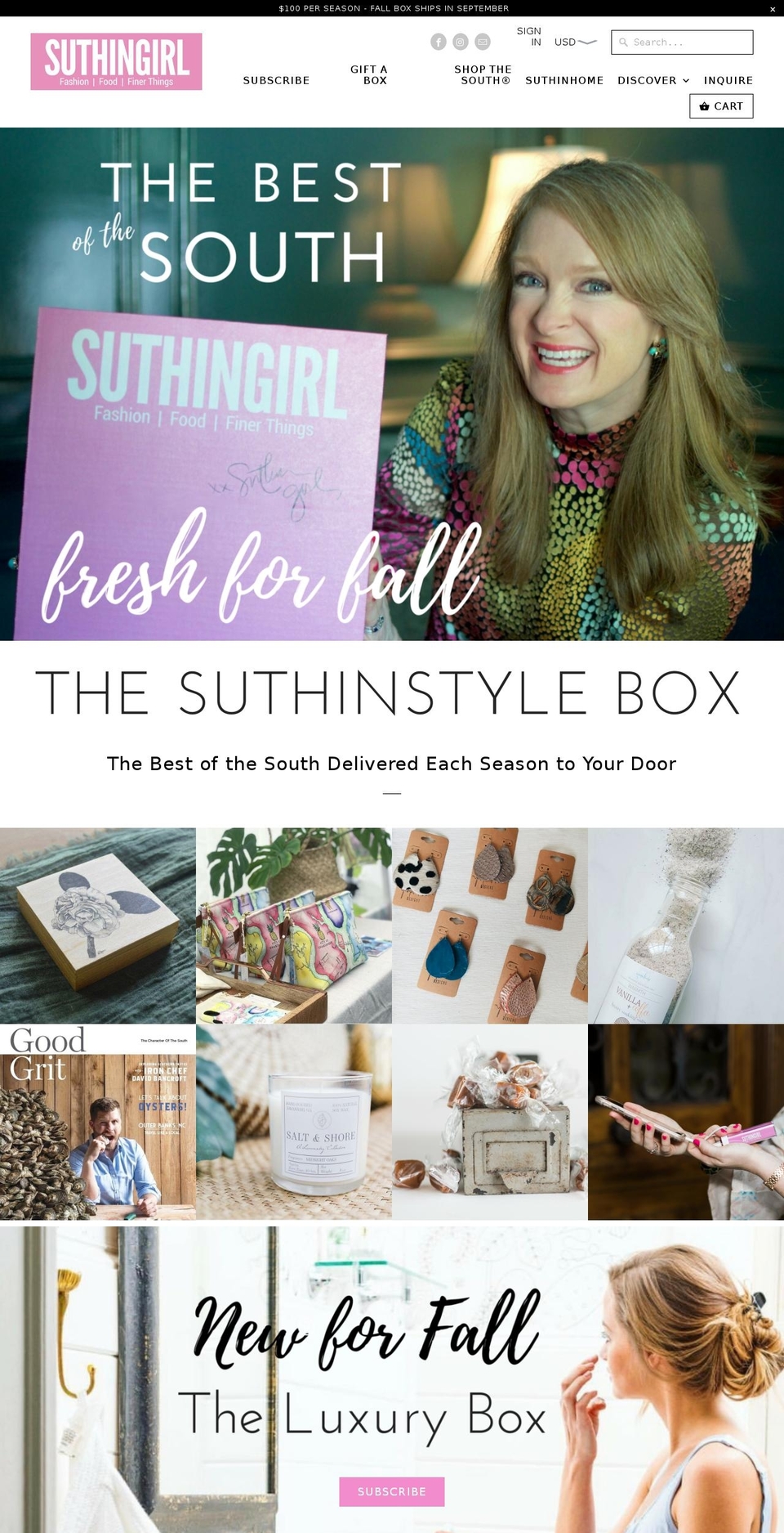 suthinfood.net shopify website screenshot