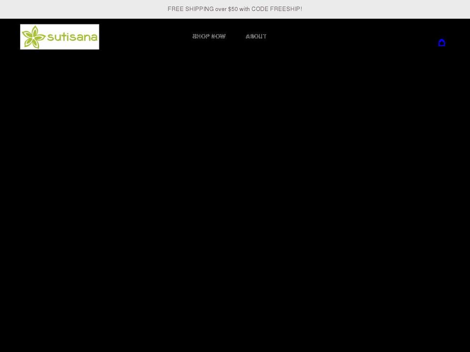 sutisana.com shopify website screenshot