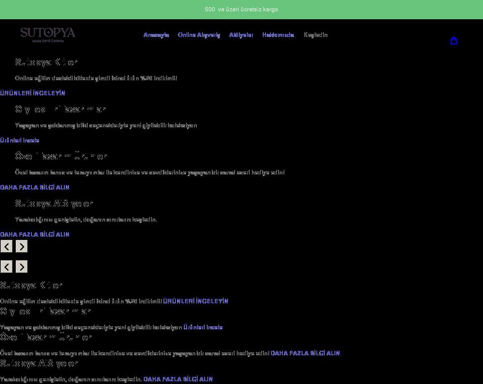 sutopya.com shopify website screenshot