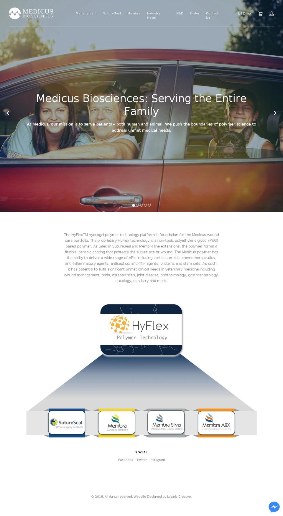 Medicus Live Shopify theme site example sutureseal.com