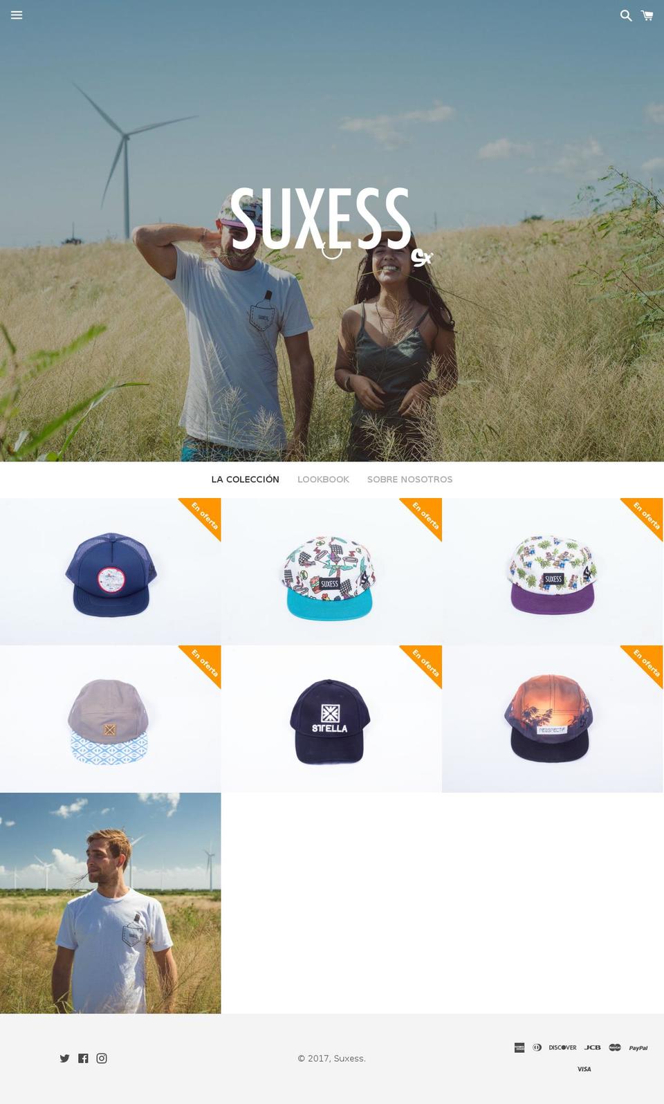suxessclothing.com shopify website screenshot