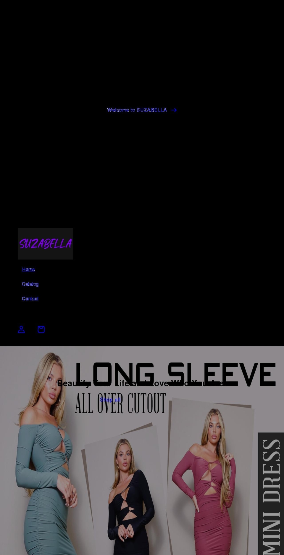 suzabella.com shopify website screenshot
