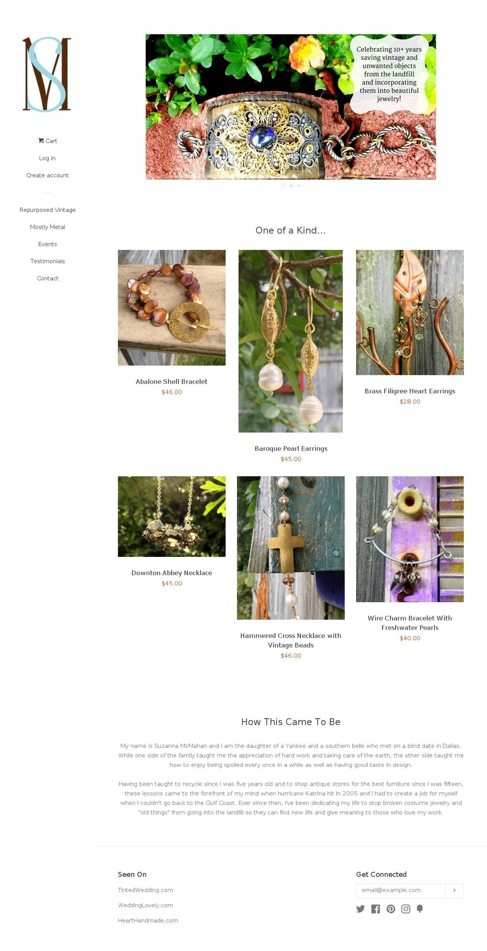 suzannamcmahan.com shopify website screenshot