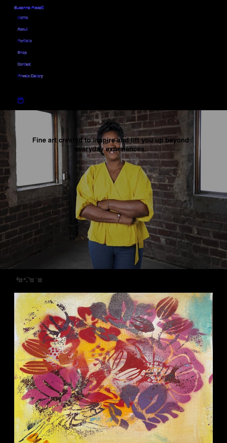 suzannepickett.com shopify website screenshot