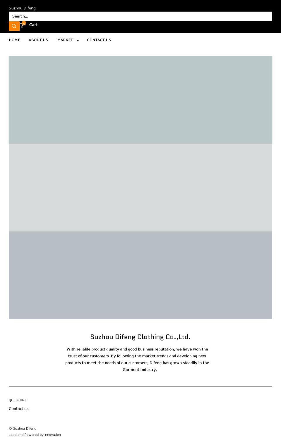 suzhoudifeng.com shopify website screenshot