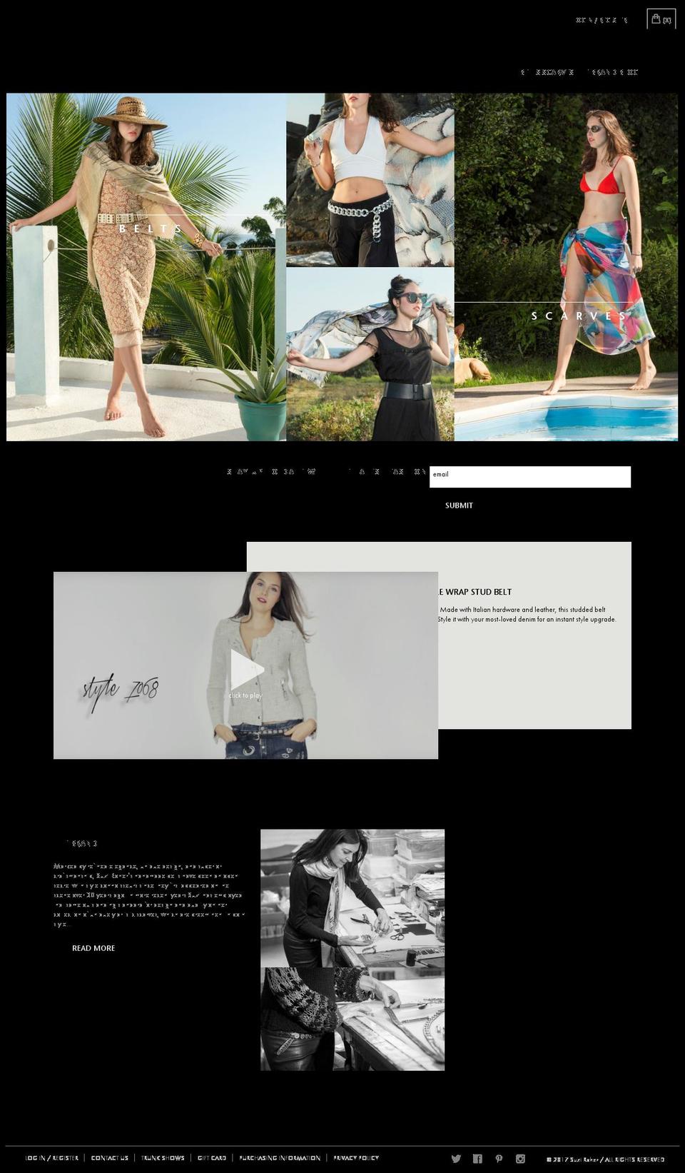 Suzi Live Shopify theme site example suzieroher.com