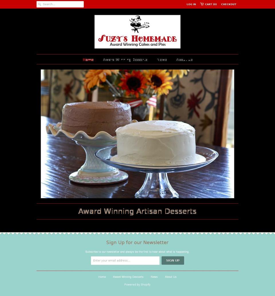 suzyshomemade.com — Shopify storefront screenshot