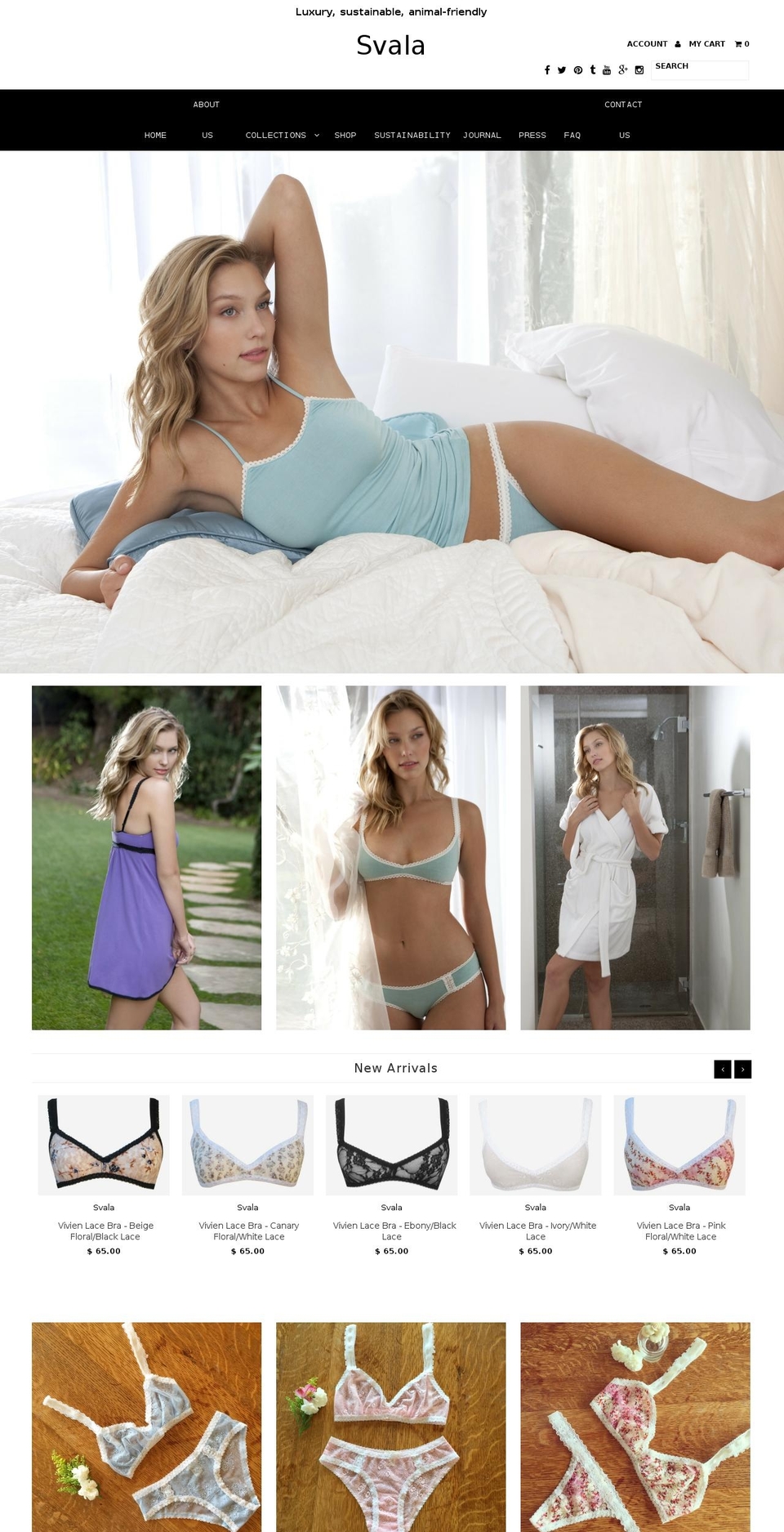 svalashop.com shopify website screenshot