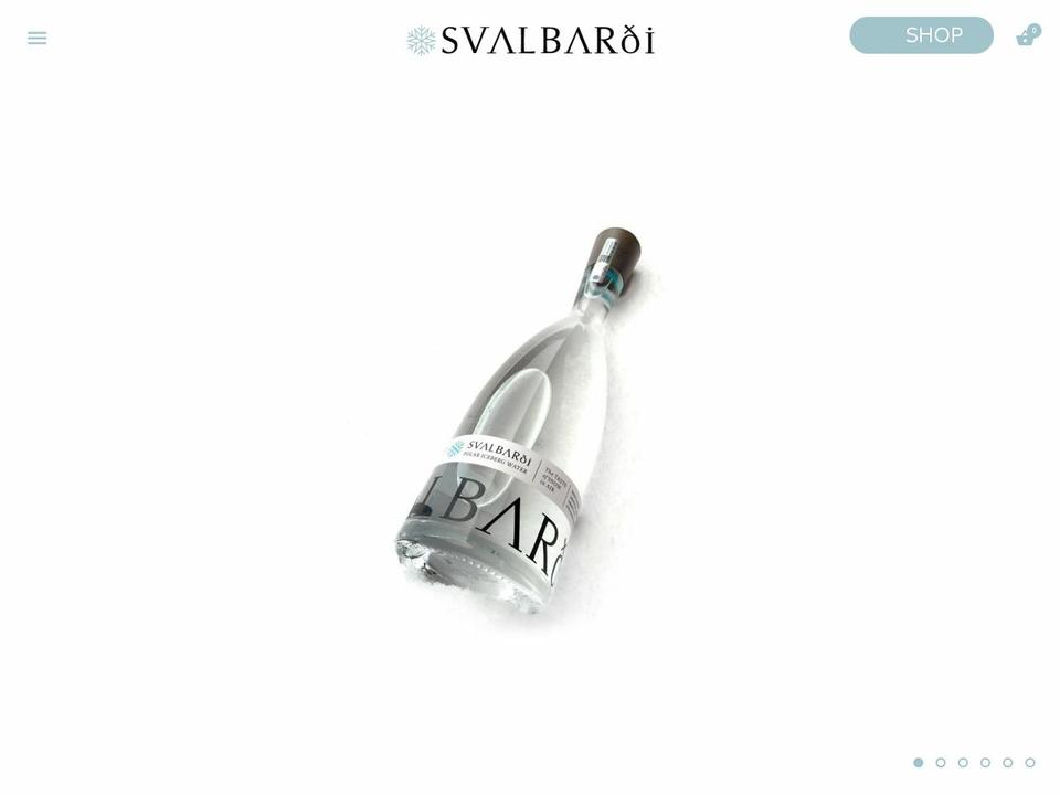 svalbardi.com shopify website screenshot