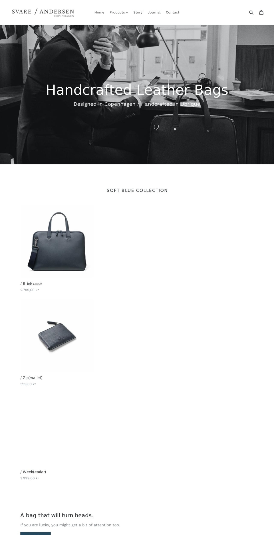 svareandersen.dk shopify website screenshot