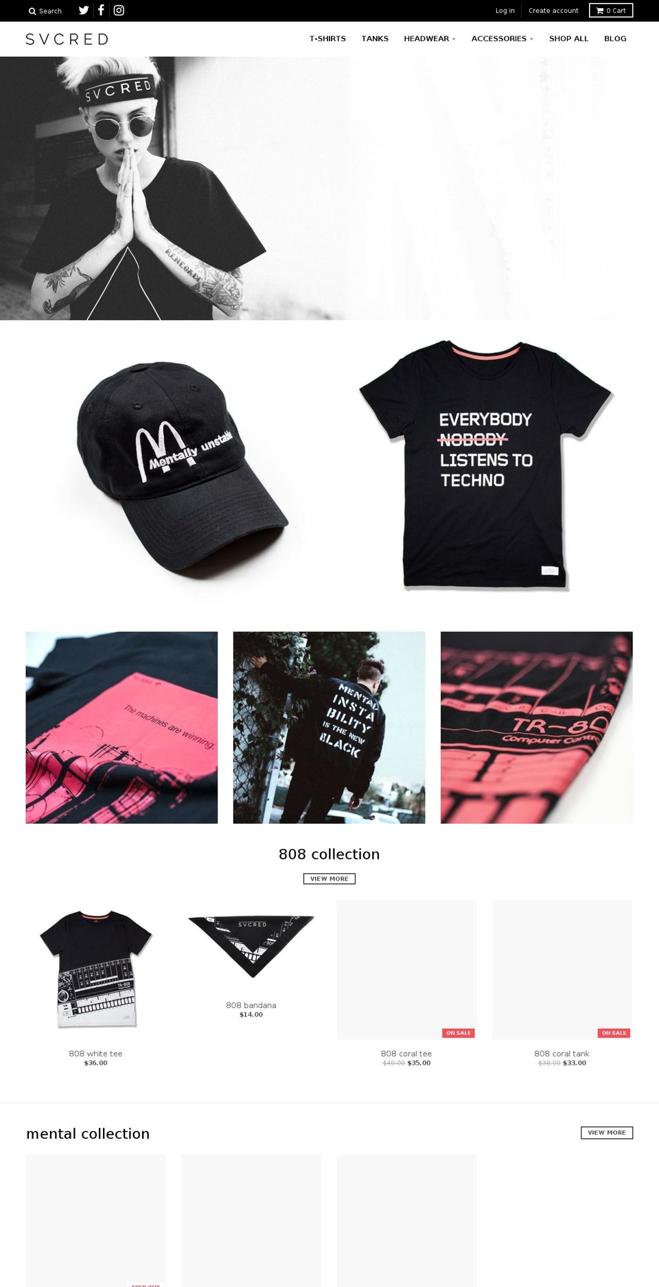 svcred.com — Shopify storefront screenshot
