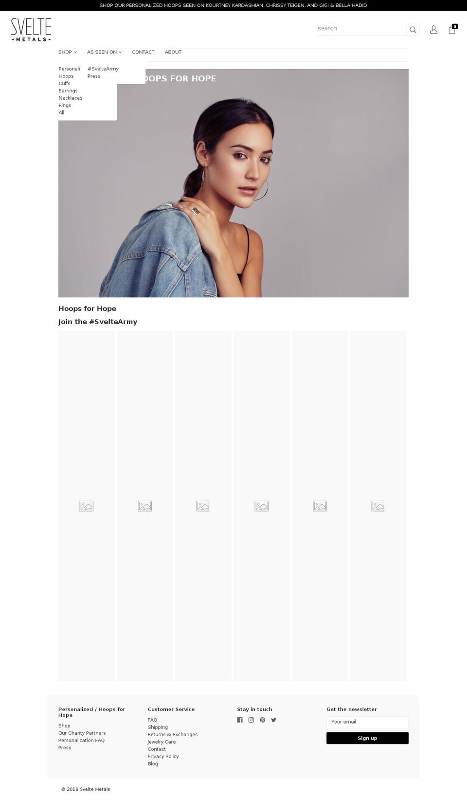 Working zoom funcatinoality Shopify theme site example sveltemetal.com
