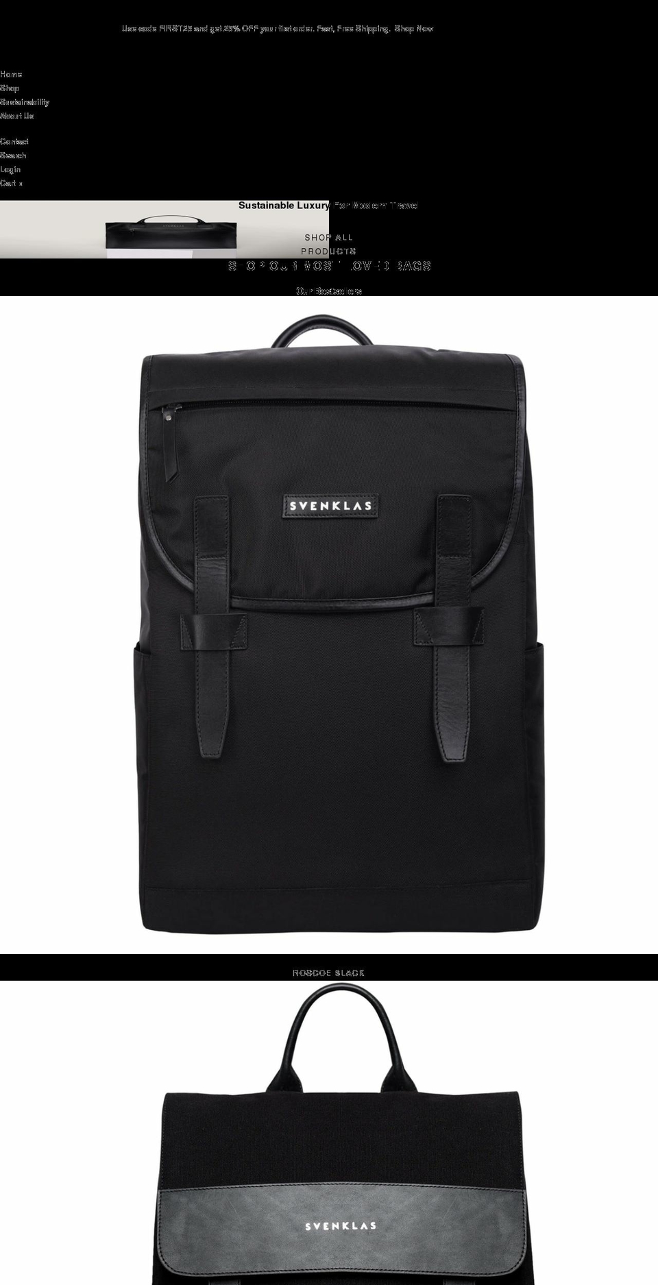 svenklas.com — Shopify storefront screenshot
